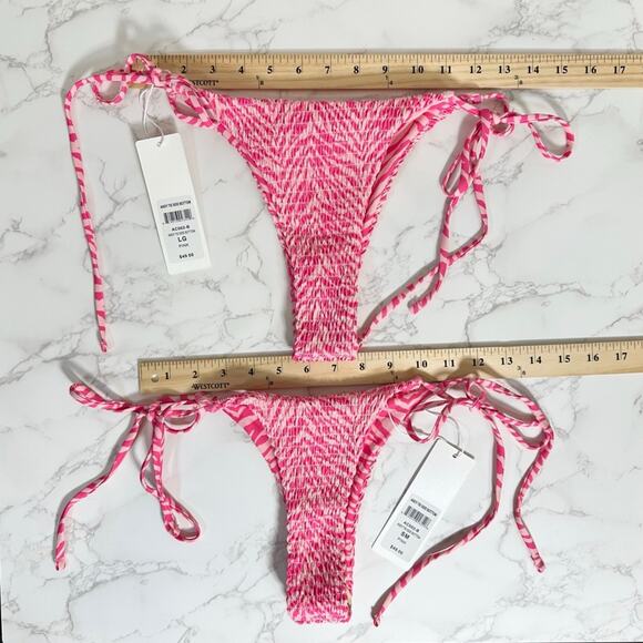 3 Piece Set Summer Haus Andy Triangle Top S & Tie Side Bottom S & L $230 - Picture 13 of 14